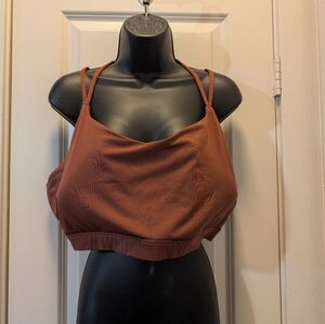 Rusty Chocolate Brown Plus Old Navy Active Sports Bra